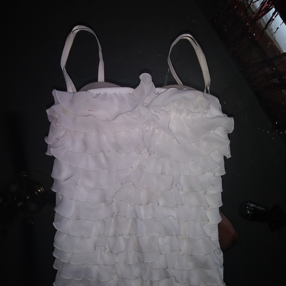 Cheer why ruffle top large